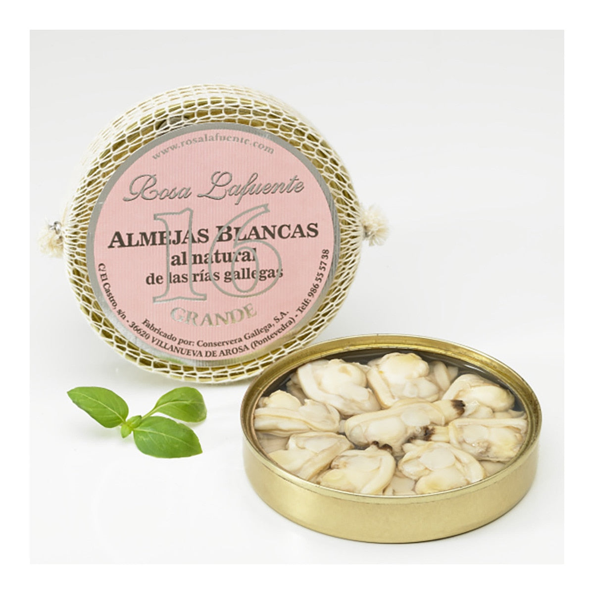 Vongole al naturale giganti degli estuari della Galizia "Pesca de Rias" 16 pezzi Rosa Lafuente