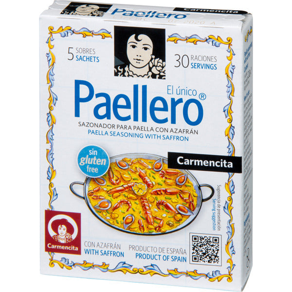 Condimento / Sapori per Paella Classica. Marca Carmencita. Confezione da 20 g.