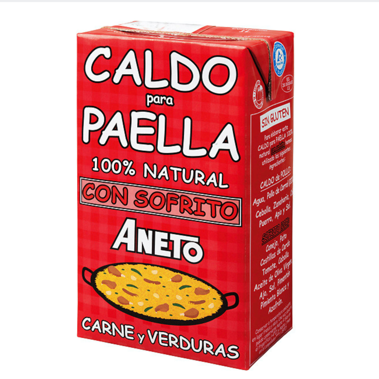 Brodo di carne e verdure con soffritto gourmet Aneto per preparare la Paella