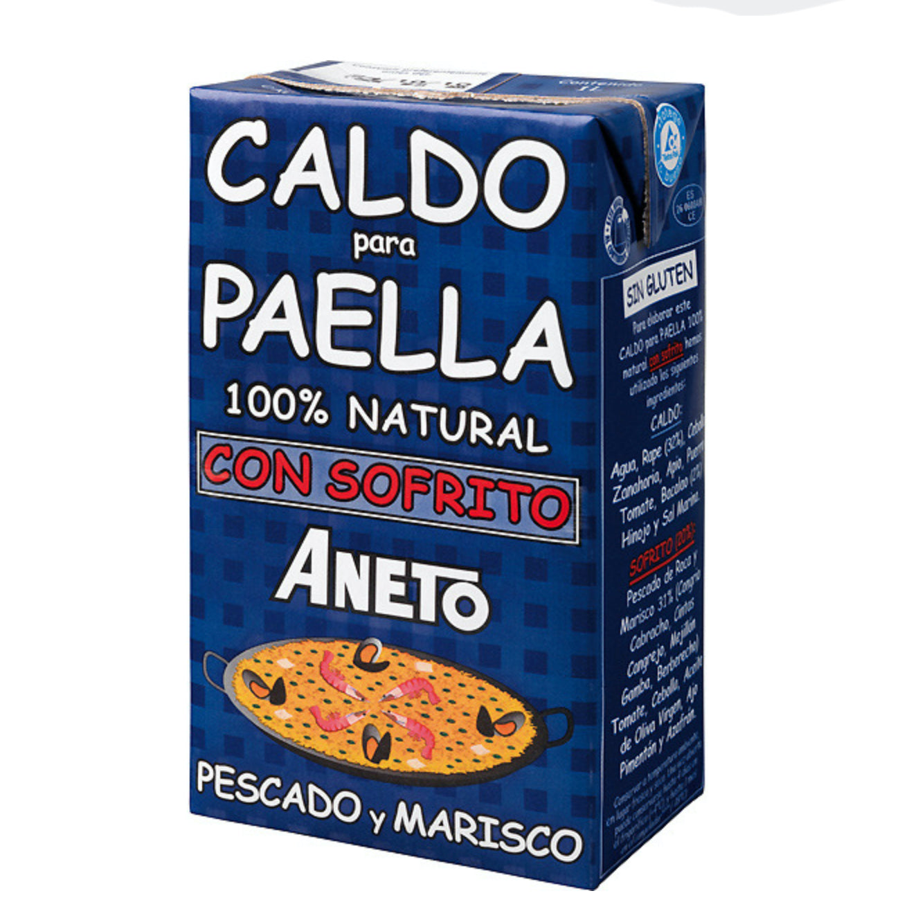 Brodo di pesce e crostacei con soffritto gourmet Aneto per preparare la Paella