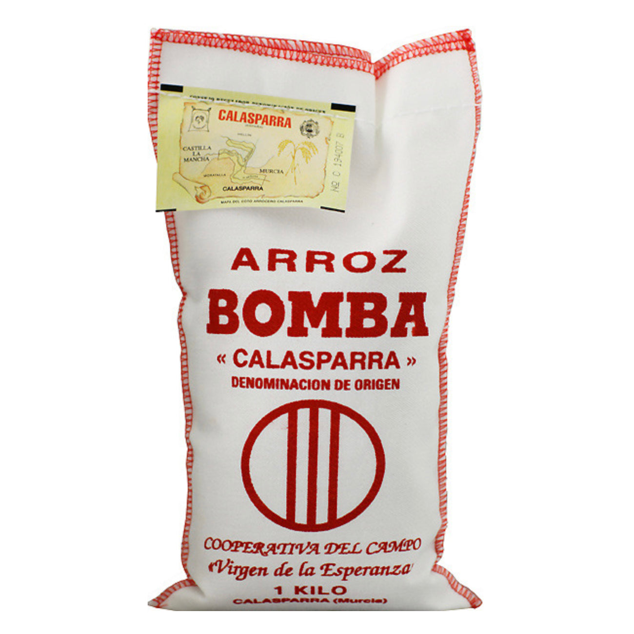 Riso Arroz Bomba Calasparra. Il miglior riso per la paella. Confezione da 1 Kg.