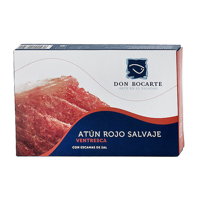Don Bocarte Ventresca di Tonno Selvaggio in olio di oliva vergine. Latta grande da 215 g.