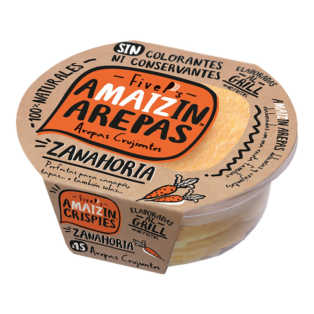 Tortillas di mais con carote Amaizin Crispies