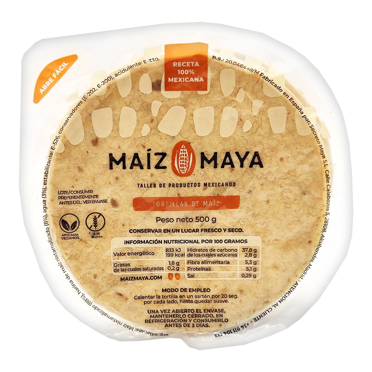 Tortillas messicane di mais Mais Maya