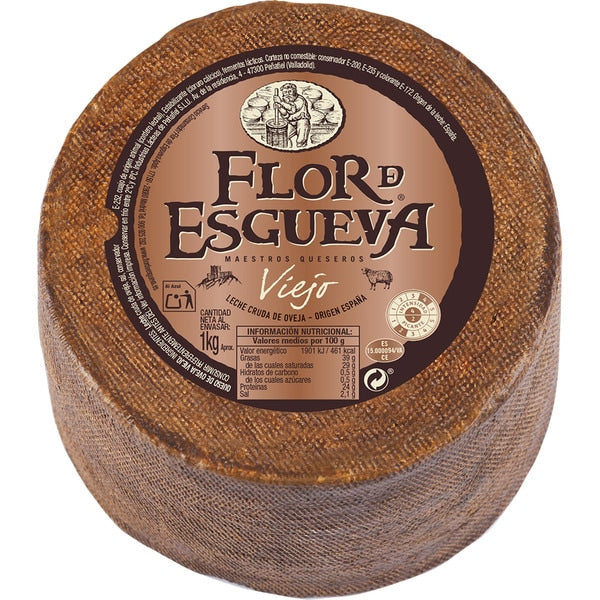 Formaggio di pecora Flor De Esgueva Rueda, pezzo intero da circa 3,4 Kg.