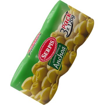 Lattina di acciughe ripiena di olive Serpis da 50 g conf 3 BG