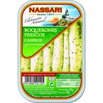 Alici di Nassari, aroma delicato di aglio e prezzemolo, 45 g BG