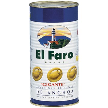 Barattolo di olive ripiene di acciughe Faro da 1,4 kg BG