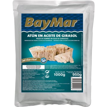 Tonno Baymar Bonito in olio di semi di girasole, busta da 1 kg BG