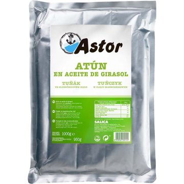 Tonno Astor Bonito in busta olio vegetale, 1 kg BG