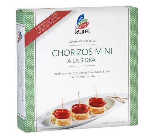 Mini Chorizos / Salsicce piccanti alla sidra. Marca El Laurel 198 gr.